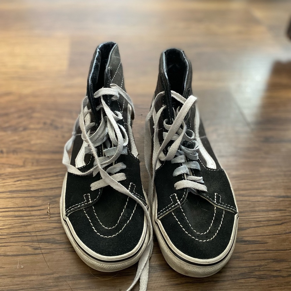 Vans black skateboard high tops